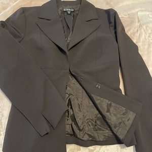 Bebe, dark brown blazer.